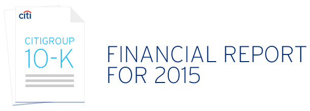 Citigroup 10-K - Read the Complete Financial Report for 2015