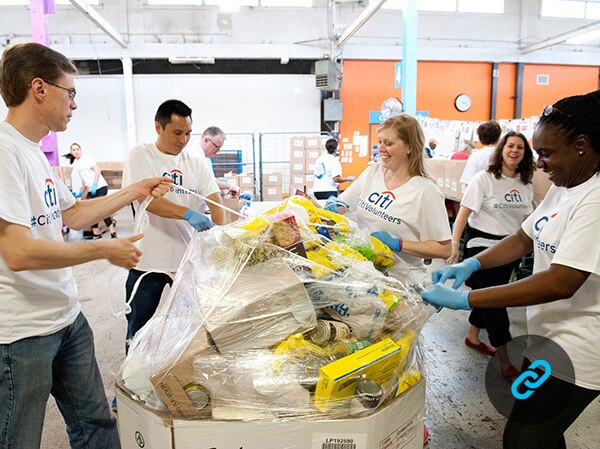 Citi volunteers...