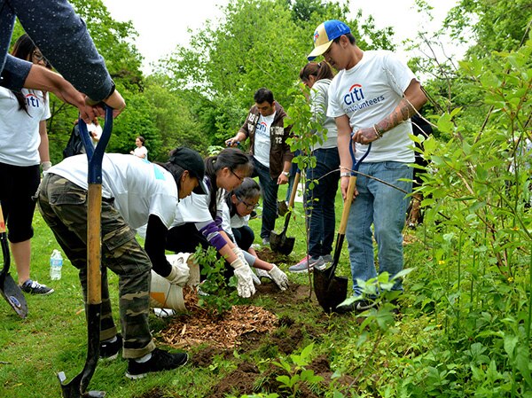 Citi volunteers...