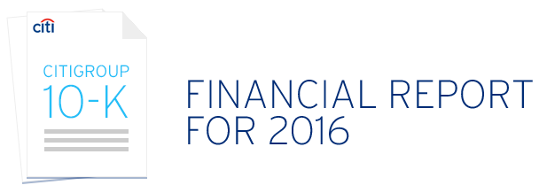 Citigroup 10-K - Read the Complete Financial Report for 2016