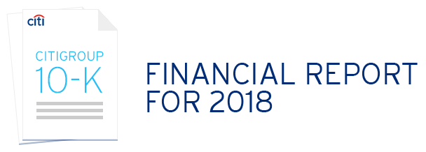 Citigroup 10-K - Read the Complete Financial Report for 2018