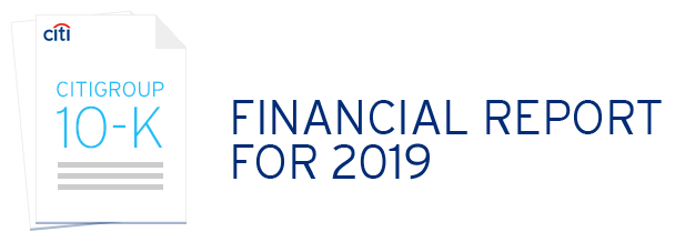 Citigroup 10-K - Read the Complete Financial Report for 2019
