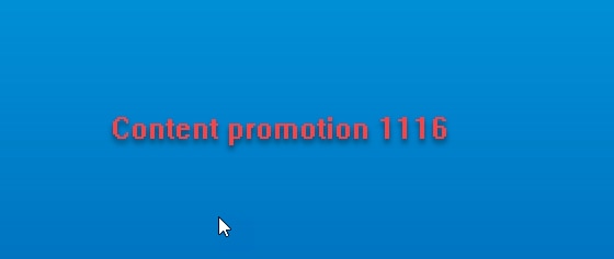 XJ TEST - Content Promotion 1116